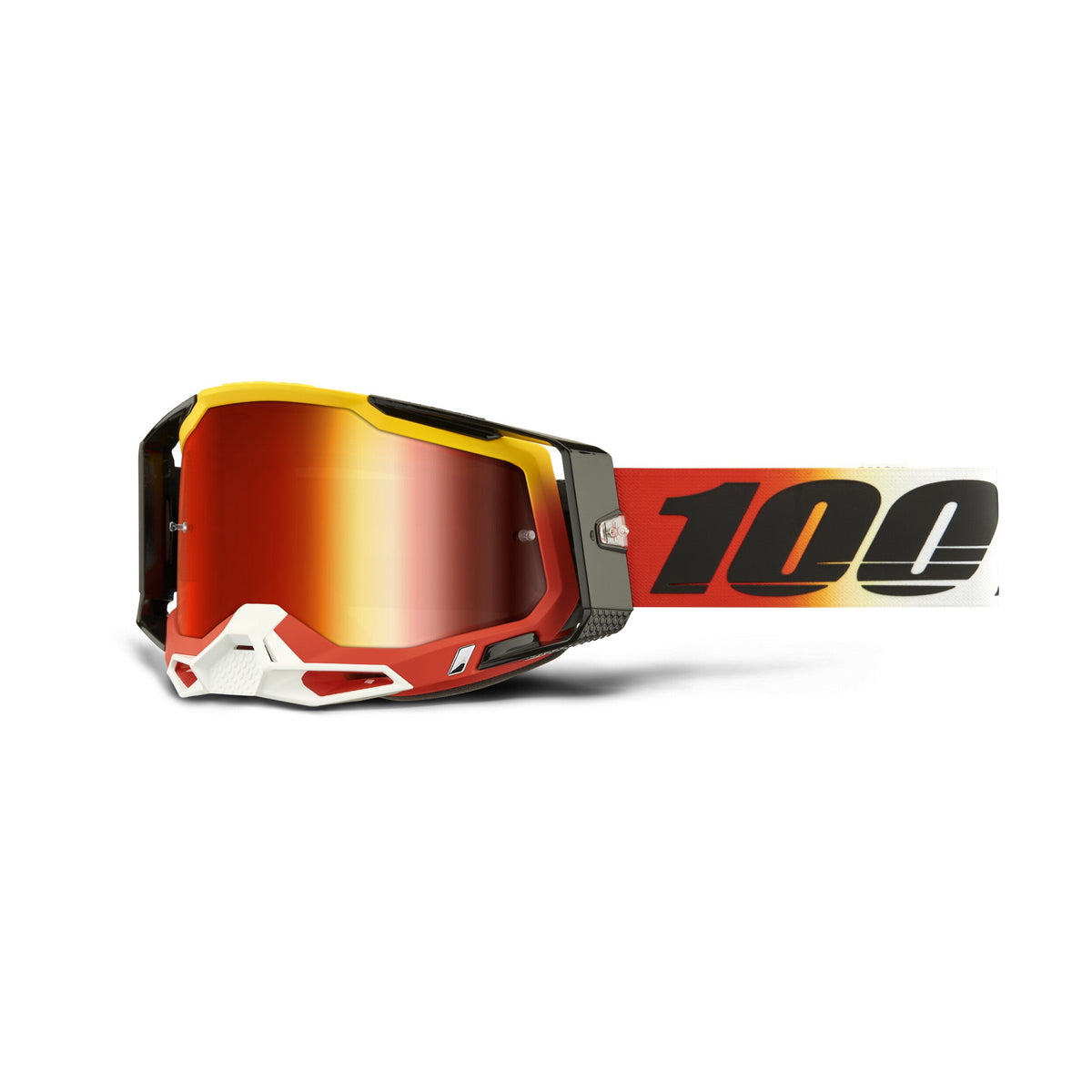100% Racecraft 2 Goggles - Ogusto - Red Mirror
