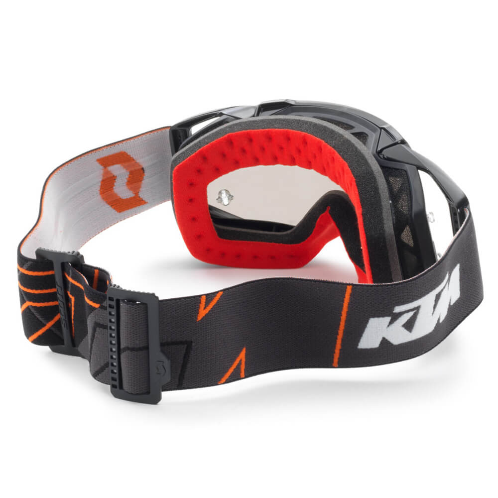 Scott Prospect KTM Goggles - Black/Grey, rear view showing face foam