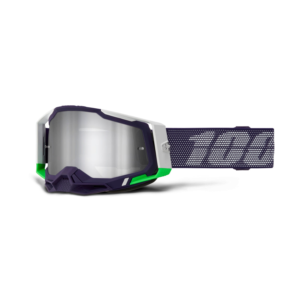 100% Racecraft 2 Goggles - Krakov - Silver Mirror