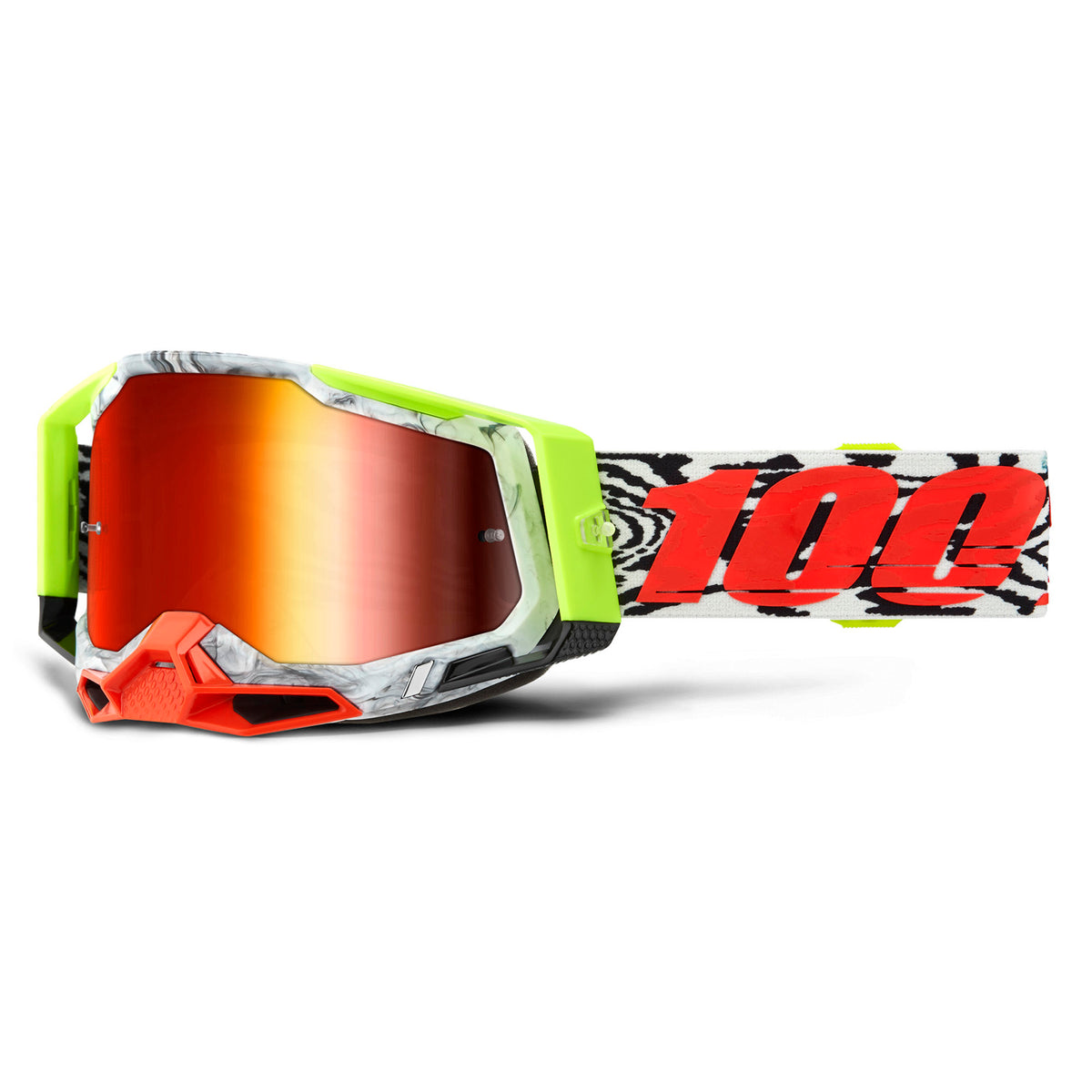 100% Racecraft 2 Goggles - Engal - Red Mirror