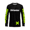 Dirtanian Black Contours Enduro Riding Shirt